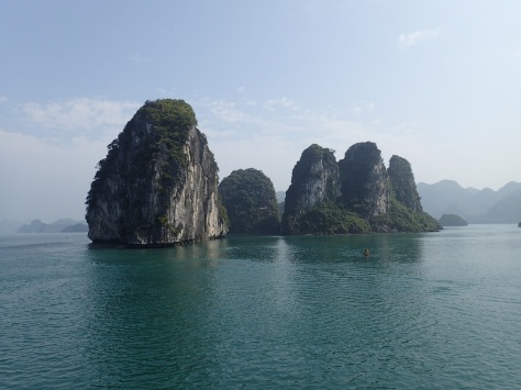 Crazy rock formations in Ha Long Bay